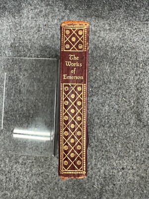 The Works of Ralph Waldo Emerson in One Volume Leather Bound - Vintage-image