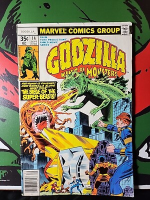 Godzilla #14 Marvel Comics 1978 Herb Trimpe Dum Dum Dugan Shield App Bronze-image