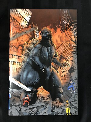 Godzilla Vs Mighty Morphin Power Rangers #1 Variant Eskivo Wraparound cover-image