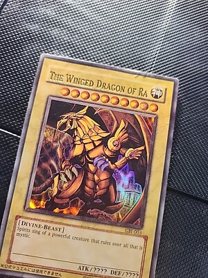 The Winged Dragon of Ra Ultra Rare GBI-003 Lower Text Misprint -image