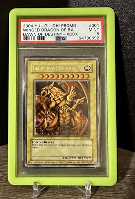 2004 Yu-Gi-Oh! Promo Winged Dragon Of Ra Dawn Of Destiny XBOX PSA 9-image