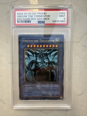YuGiOh!  Obelisk the Tormentor GBI-002 Game Boy Advance PROMO -PSA 9 MINT!-image