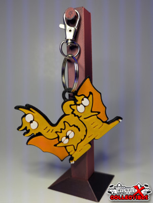 GODZILLA LAND CHIBI GHIDORAH 3D Printed Keychain (Retro GAME ANIME MANGA OTAKU)-image