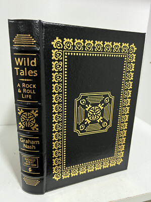 Easton Press Wild Tales: Rock & Roll Life – Graham Nash SIGNED 1st Ed w/ COA-image