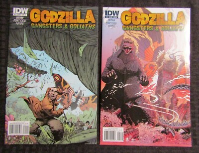 2011 GODZILLA Gangsters & Goliaths #1 2 3 4 5 LOT of 5 NM 9.4 w/ Variants IDW-image
