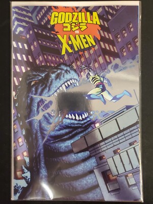 Godzilla vs X-Men #1 McKone Foil Variant Marvel 2025 VF/NM Comics-image
