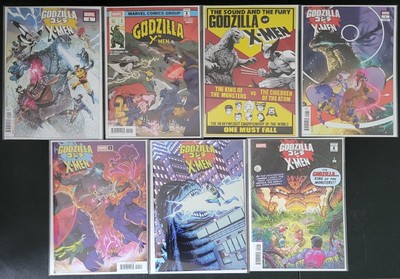 Godzilla Vs. X-Men #1. Lot of 7 Standard Covers, NM or Better -image