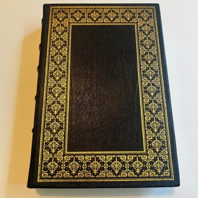The Call John Hersey 1985 Franklin Library Leather First Ed Signed China Navy Bl-image