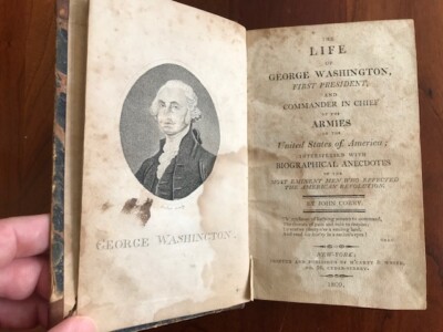 RARE 1809 Life of George Washington, 1st US President, John CORRY, New York imp-image