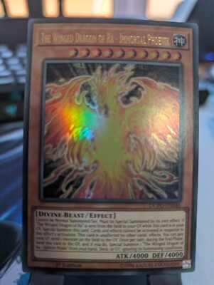 YuGiOh! The Winged Dragon of Ra - Immortal Phoenix DUPO-EN046 Ultra Rare 1st Ed-image