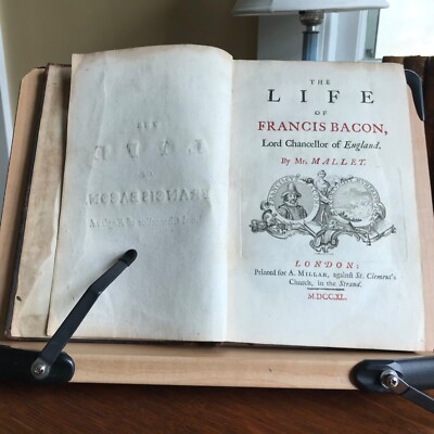 1740 The Life of Francis Bacon, Lord Chancellor of England By Mr. Mallet - 1st-image