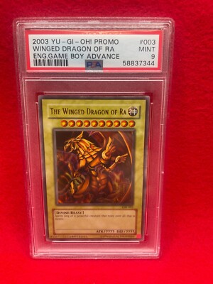 YuGiOh Winged Dragon of Ra GBI-003 Secret Rare - PSA 9-image