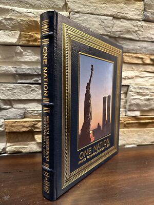 ONE NATION America Remembers 9/11 2001 Easton Press Collector's Edition Leather-image