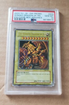Yu-Gi-Oh PROMO 2003 WINGED DRAGON OF RA GBI-003 PSA 10 GEM MINT-image