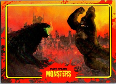 Mark Spears Monsters Series #1 Blood Spatter #8 Godzilla King Kong HARD TO FIND-image