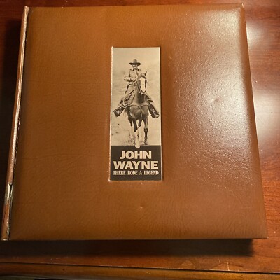 John Wayne, There Rode a Legend by Jane Pattie Leather bound w/tintype-image