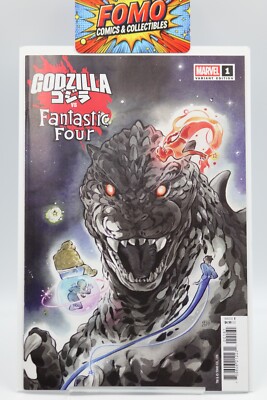 Godzilla vs Fantastic Four #1 (One Shot) Cvr F Peach Momoko Variant VF+/NM-image