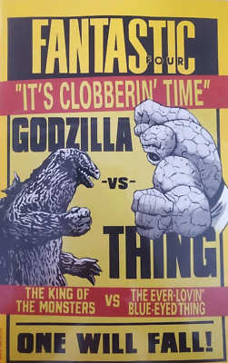 Godzilla vs Fantastic Four Comic 1 First Print Cover B Versus Variant 2025 North-image