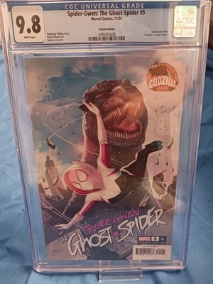 Spider-Gwen The Ghost-Spider #5 - Godzilla Variant - 2024 CGC 9.8-image