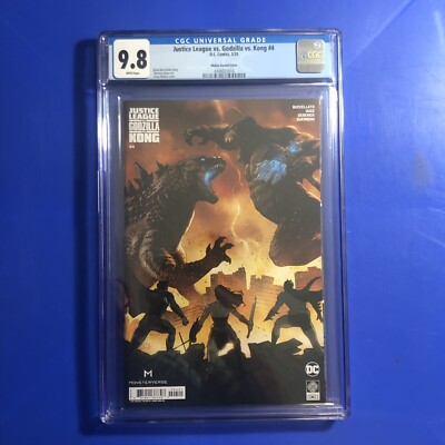 Justice League vs Godzilla vs Kong #4 CGC 9.8 Molina 1:25 Incentive Cover D 2024-image