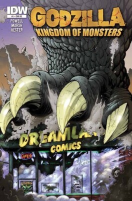 GODZILLA KINGDOM OF MONSTERS #1 DREAMLAND COMICS EXCLUSIVE COVER NM.-image