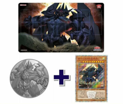 Yu-Gi-Oh 20th Obelisk The Tormentor Duel Set Playmat Medal Card Yugioh Loppi Ltd-image