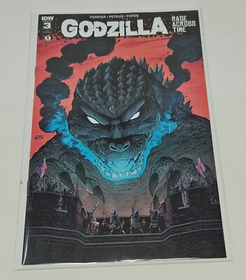 Godzilla: Rage Across Time #3 Comic Book (IDW, 2016) R1 Cover Variant-image