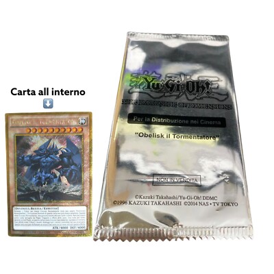Yu-Gi-Oh! Obelisk The Tormentor Gold Promo Pack Mvpc-It001 Sealed-image