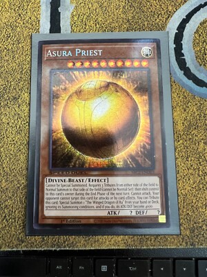 Yugioh Winged Dragon of Ra - Sphere Mode DBC2-END03 Secret ASURA PRIEST Misprint-image