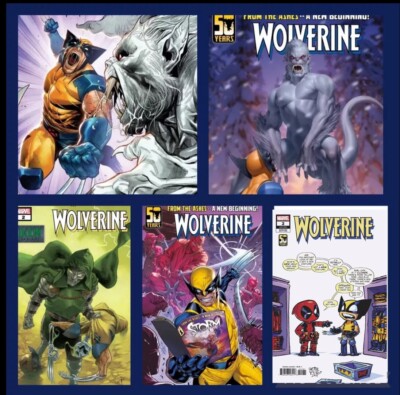 🔥🚨 Wolverine #2 🔥 [5 Pack] Doom Yoon Godzilla Young PRESALE 10/16-image