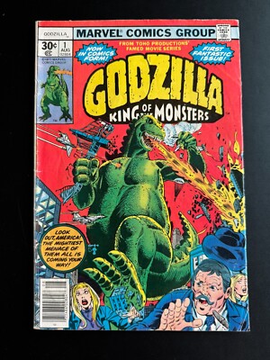 Godzilla #1 - Guest-starring Nick Fury and S.H.I.E.L.D (Marvel, 1977) VG+-image