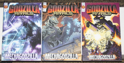 IDW Godzilla Rivals: MechaGodzilla #1 THREE COVER SET A/B/RI-image