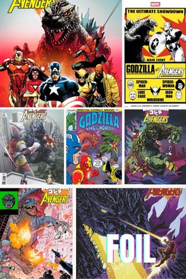 🟣 GODZILLA VS. AVENGERS #1 (7 Book Set) Presale 6/18/25 (FOC 5/5/25)-image