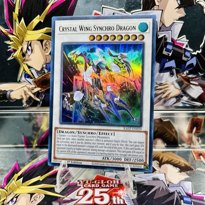 Yugioh Crystal Wing Synchro Dragon RA02-EN029 Ultra Rare 1st Ed Near Mint-image