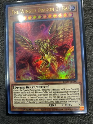 Winged Dragon of Ra 1st Edition Alternate Art LED7-000-image