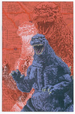 Godzilla vs America Los Angeles #1 Dave Baker Virgin 1:50 Variant IDW 9.2 Comic-image
