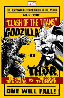 Godzilla vs. Thor #1 Lee Garbett Versus Variant (PRESALE 07/02/25)-image