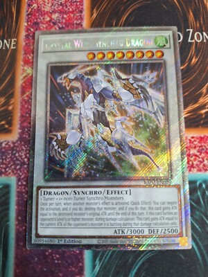 Yu-Gi-Oh! Crystal Wing Synchro Dragon RA02-EN029 Platinum Secret 1st Edition NM-image