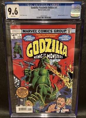 Godzilla #1 Facsimile Reprint CGC 9.6-image