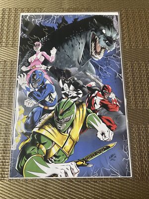 Godzilla vs. mighty morphing power rangers II #1 Andrew Gavarrete virgin variant-image