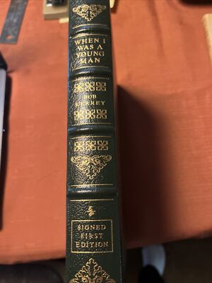 When I Was A Young Man, Bob Kerrey, Easton Press, Signed First Edition-image