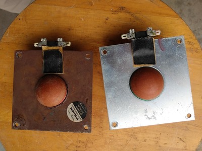 2 Tweeters from The Fisher speakers XP-9B NOTWorking The Soft Domes Are Loose ?-image