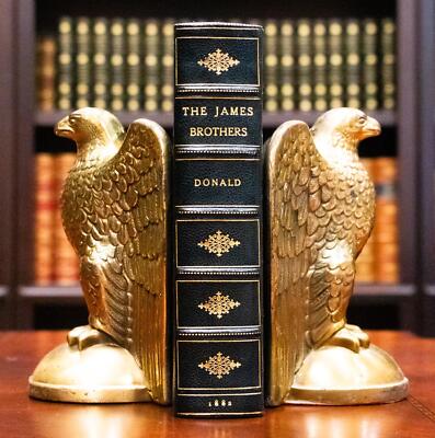 1882 1stED Outlaws of the Border Frank & Jesse James Bound by Bayntun Fine Rare-image