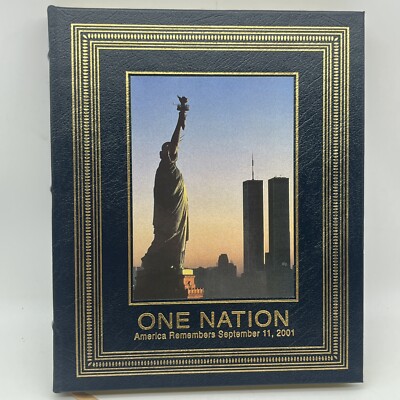 ONE NATION ~ September 11th 9/11 -- EASTON PRESS deluxe edition (2001) hardcover-image
