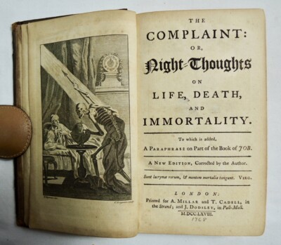 The Complaint: Or Night Thoughts on Life, Death & Immortality 1768 London-image