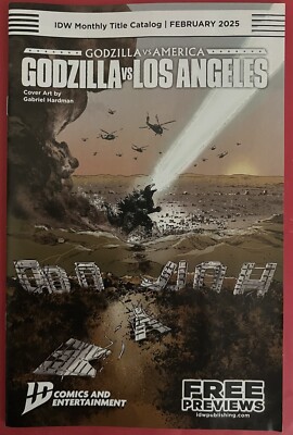 IDW Monthly Title Catalog (2025) February - Godzilla Cover - Comic  - IDW Comics-image
