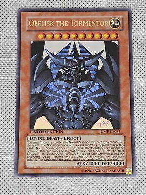 Yu-Gi-Oh! Obelisk the Tormentor JUMP-EN037 Ultra Rare Limited Edition VLP x1-image