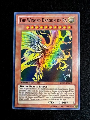 🔥 YUGIOH • THE WINGED DRAGON OF RA • SUPER RARE • ORCS-ENSE2 • LIMITED • VLP 🔥-image