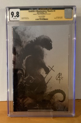 Godzilla's Monsterpiece Theatre: #3 CGC 9.8 Andrew K Currey (LTD  500) SIGNED-image
