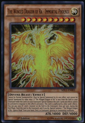 Yu-Gi-Oh! - The Winged Dragon of Ra 2016 MIL1-EN001 Ultra Rare 1st Edition-image